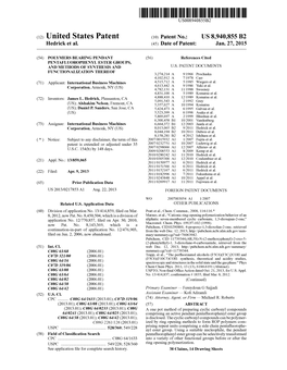 (12) United States Patent (10) Patent No.: US 8,940,855 B2 Hedricket Al