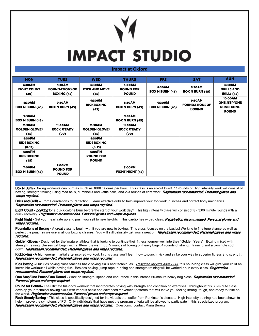 Impact-Studio-Schedule-Feb19 WEB.Pdf