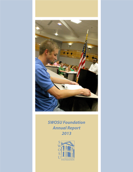 2013 SWOSU Foundation, Inc. Annual Report