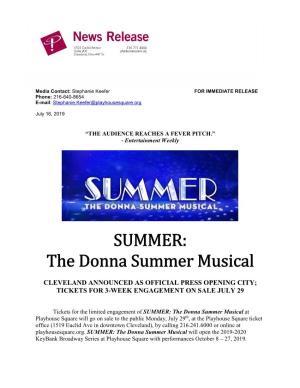 The Donna Summer Musical