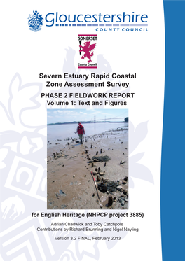 Severn Estuary Rapid Coastal Zone Assessment Survey PHASE 2 FIELDWORK REPORT Volume 1: Text and Figures