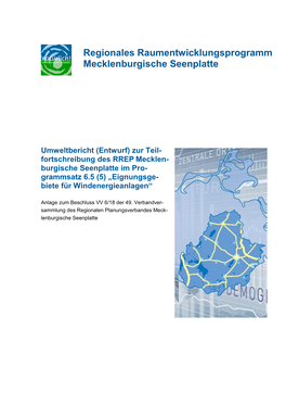 Regionales Raumentwicklungsprogramm Mecklenburgische Seenplatte