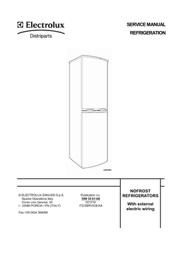 Service Manual Refrigeration