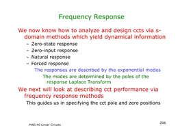 Frequency Response