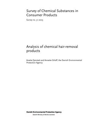 Analysis of Chemical Hair-Removal Products (Pdf)