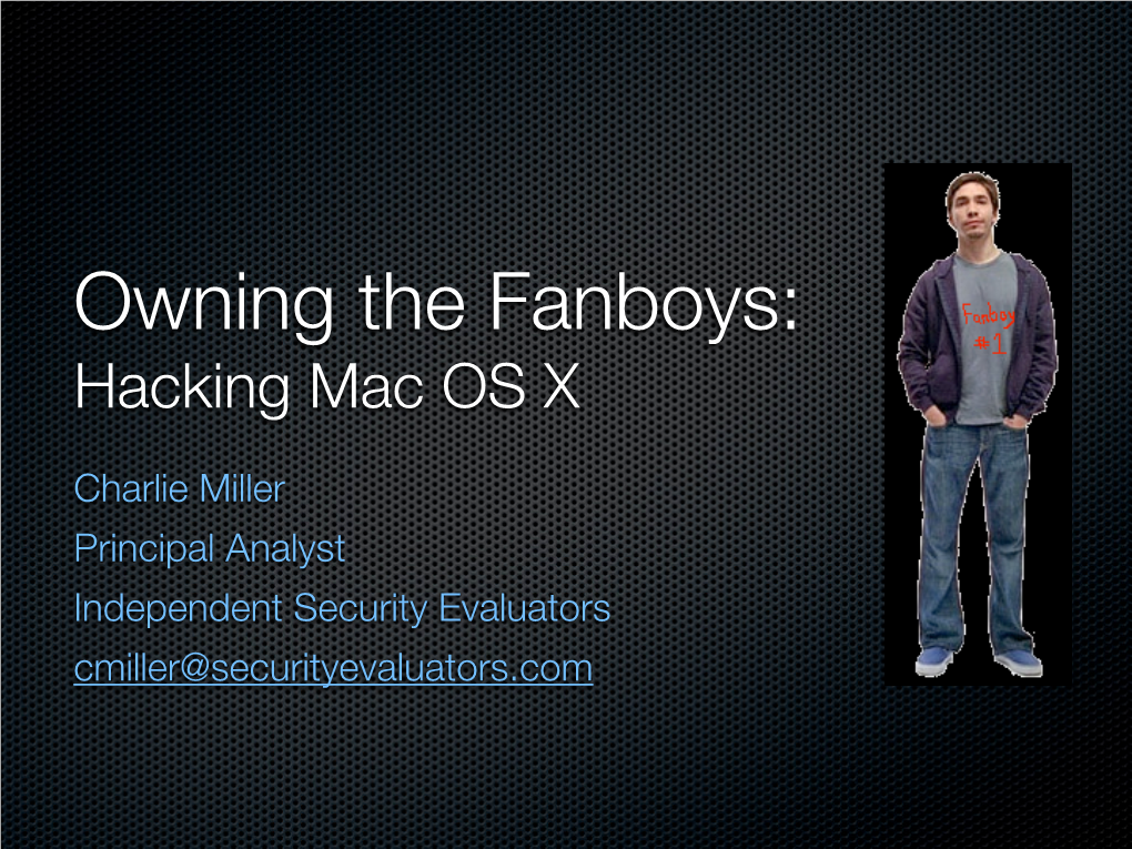 Hacking Mac OS X