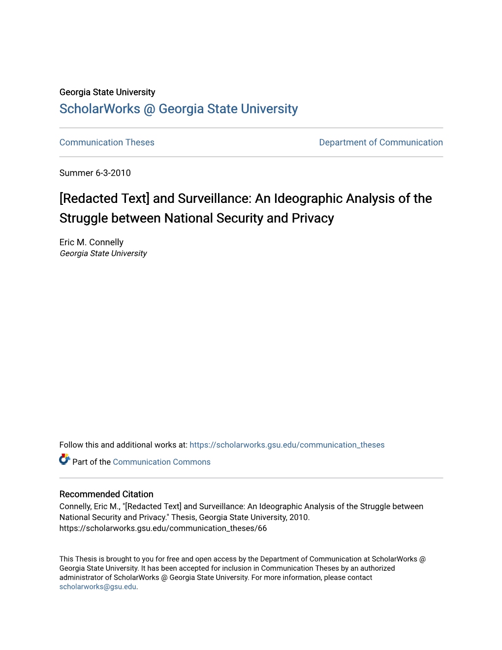 An Ideographic Analysis of the Struggle Between National Security and Privacy
