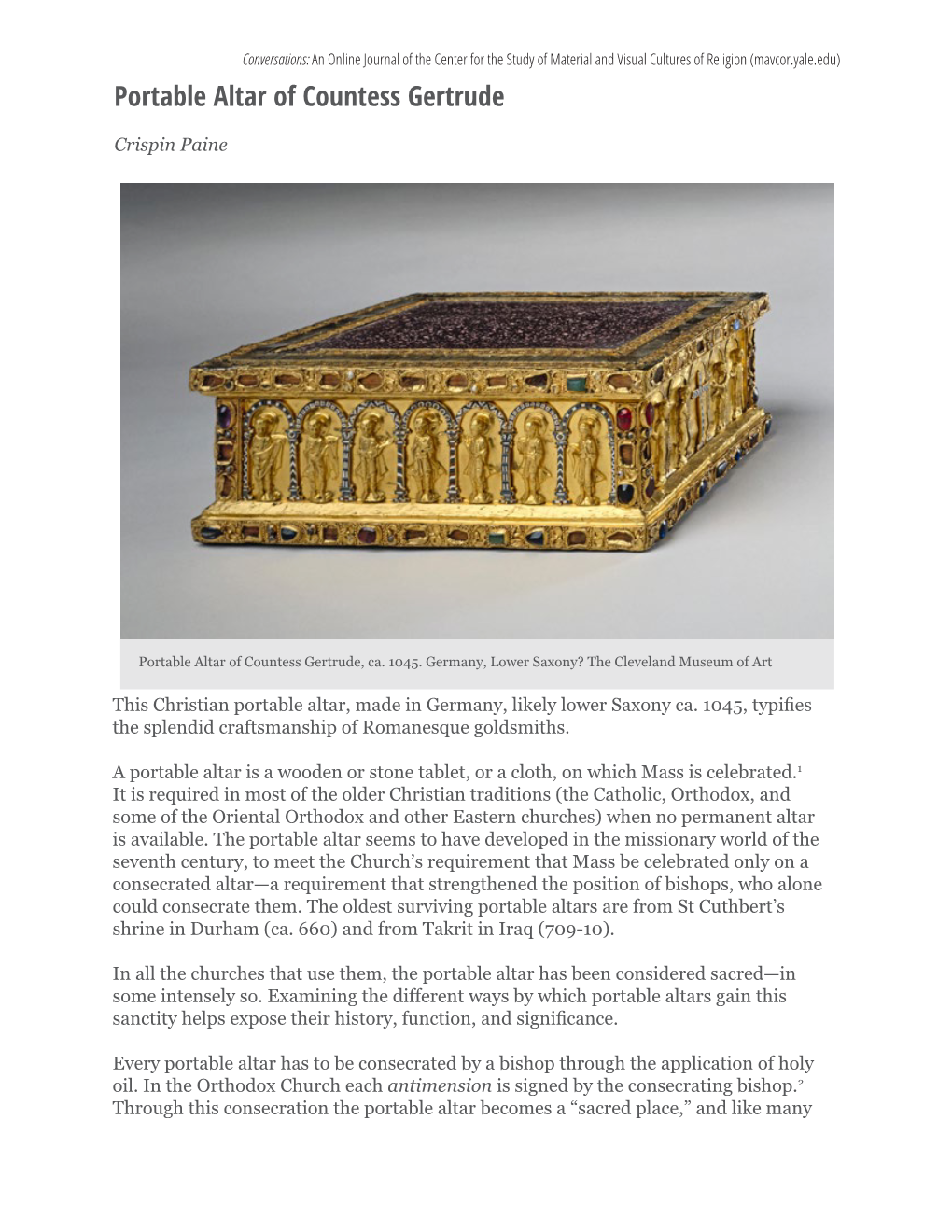 Portable Altar of Countess Gertrude