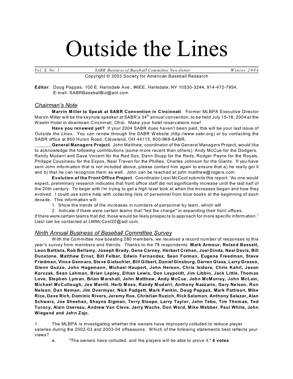 Outside the Lines