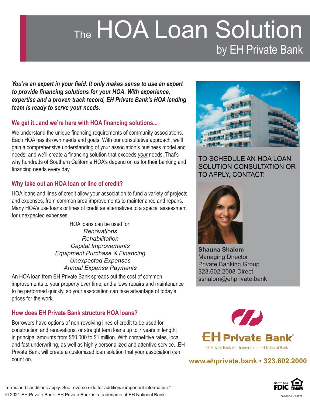 The HOA Loan Solution by EH Private Bank