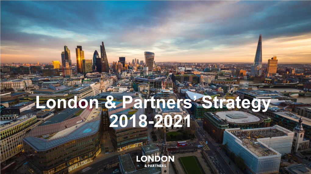 London & Partners' Strategy 2018-2021