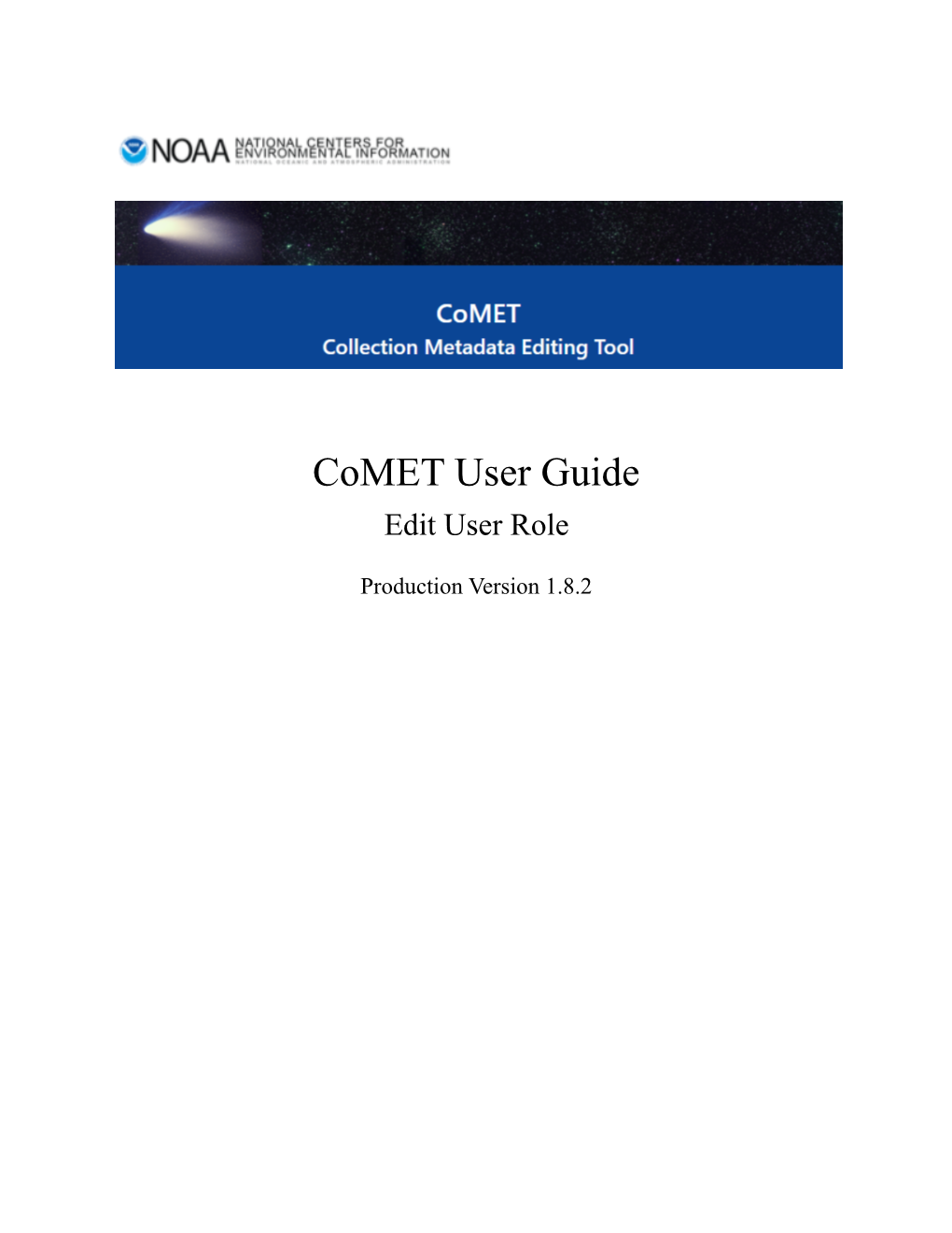 Comet User Guide, V 1.8.2