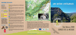 Les Gorges De La Nesque, Site Natura 2000