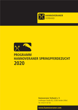 Programm Hannoveraner Springpferdezucht 2020