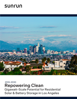 Repowering Clean Gigawatt-Scale Potential for Residential Solar & Battery Storage in Los Angeles
