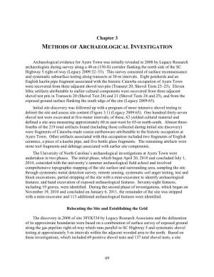 Chapter 3 METHODS of ARCHAEOLOGICAL INVESTIGATION