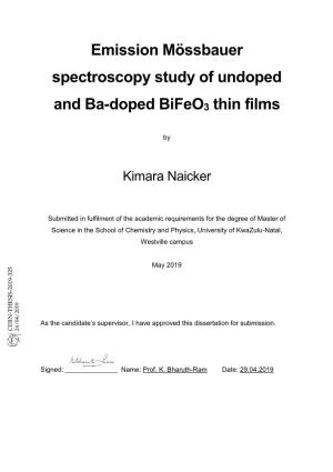 Emission Mössbauer Spectroscopy Study of Undoped and Ba-Doped