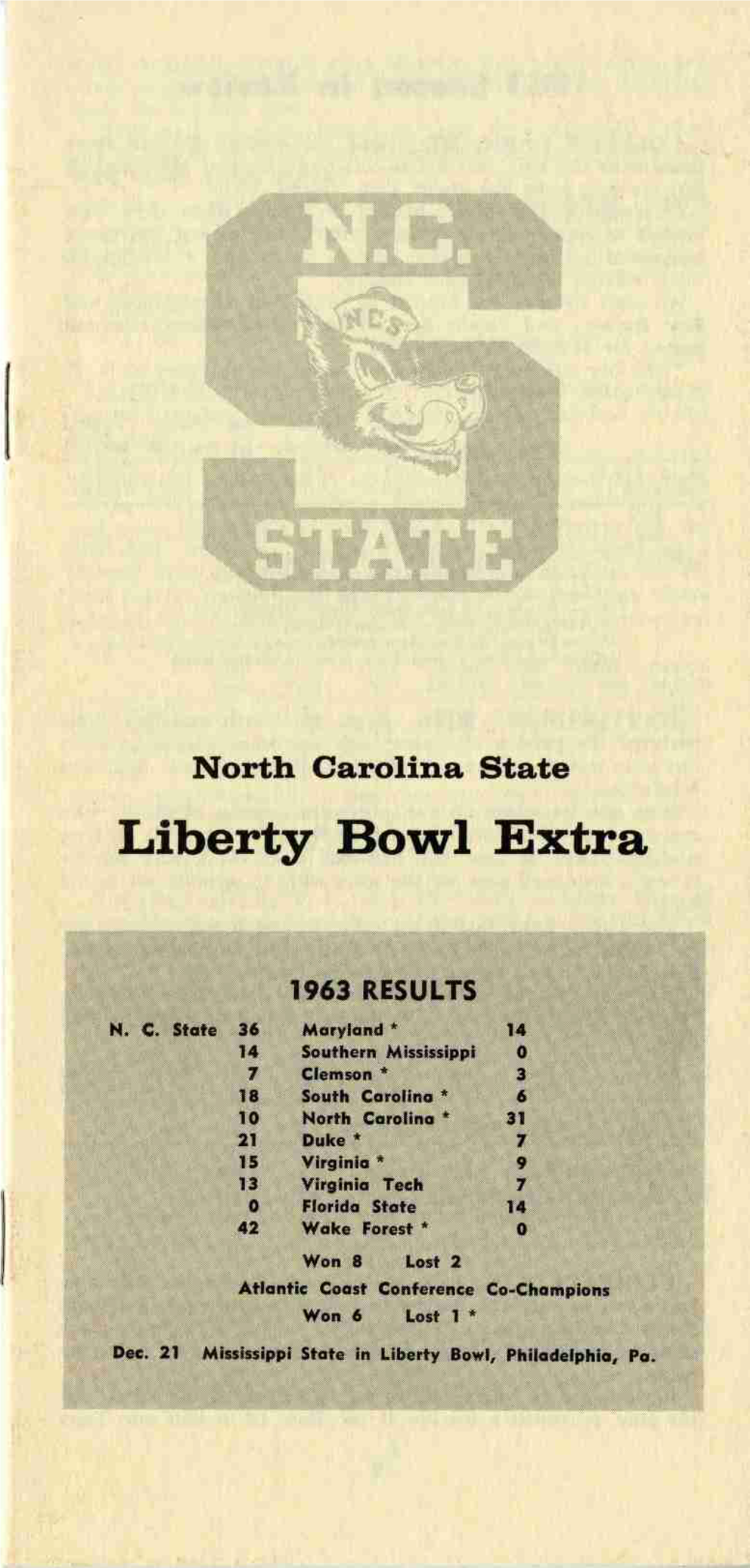 North Carolina State Liberty Bowl Extra