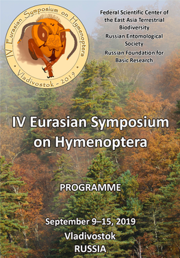IV Eurasian Symposium on Hymenoptera | Programme