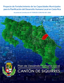 Plan De Desarrollo Humano Local Del Cantón Siquirres 2011-2015