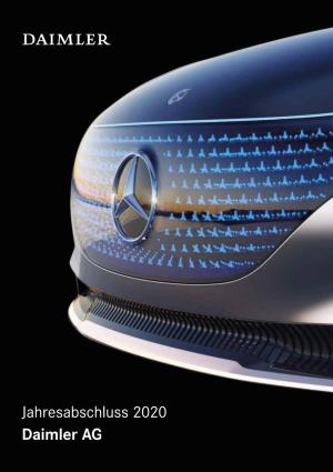 Daimler AG Jahresabschluss 2020 Einzelabschluss