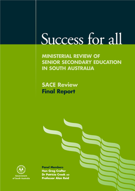 SACE Review Final Report