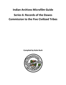 Dawes Commission Records: Letterpress Books