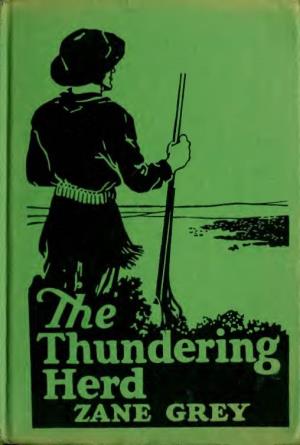 THE THUNDERING HERD % Westerii Novels by ZANE GREY