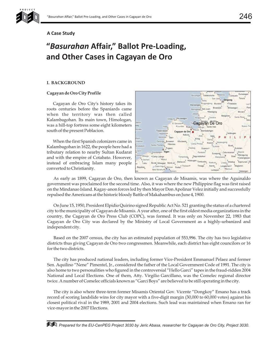 Ballot Pre-Loading, and Other Cases in Cagayan De Oro 246