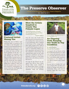 The Preserve Observer Friends of the Rockefeller State Park Preserve Magazine Vol