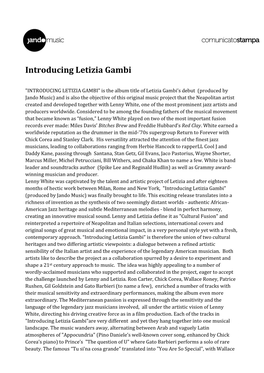 Introducing Letizia Gambi