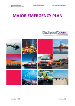 Blackpool Major Emergency Plan