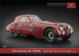 Alfa Romeo 8C 2900 B - Speciale Touring Coupé 1938 Alfa Romeo 8C 2900 B - Speciale Touring Coupé