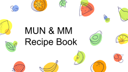 Model UN and Multicultural Club Recipe Book