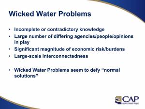 Wicked Water Problems
