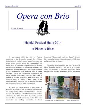 Handel Festival Halle 2014 a Phoenix Rises