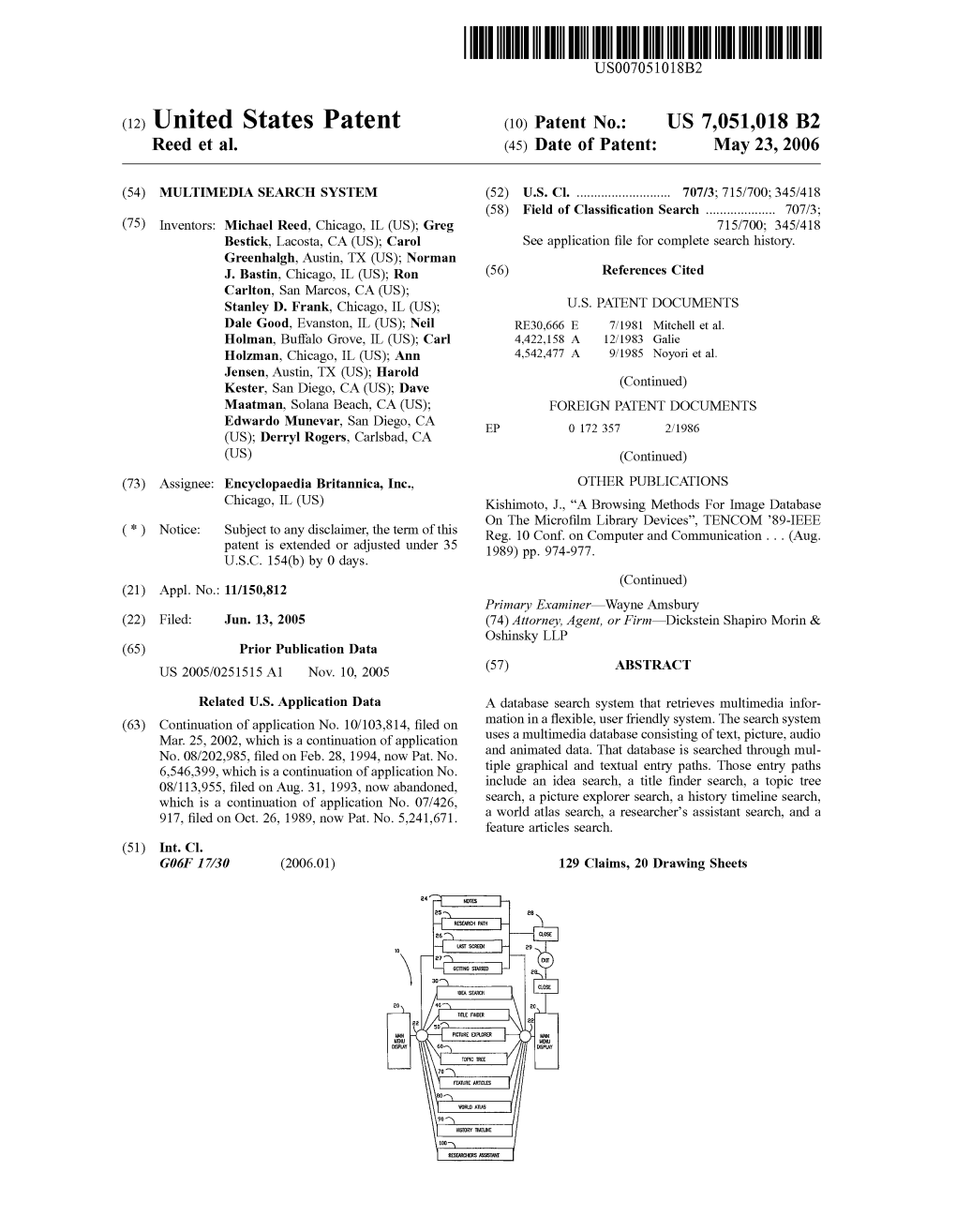 (12) United States Patent (10) Patent No.: US 7,051,018 B2 Reed Et Al