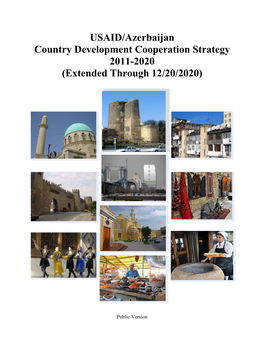 USAID/Azerbaijan Country Development Cooperation Strategy 2011-2020 (Extended Through 12/20/2020)