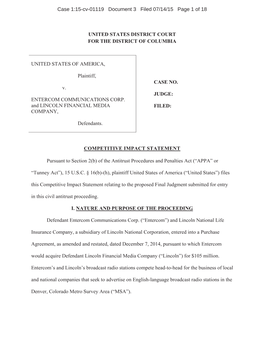 Case 1:15-Cv-01119 Document 3 Filed 07/14/15 Page 1 of 18