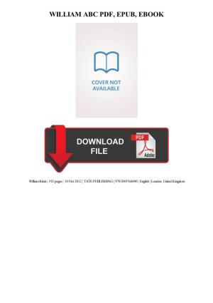 PDF Download William ABC Ebook Free Download