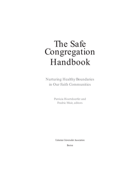 The Safe Congregation Handbook