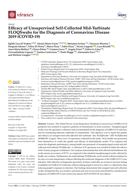 Efficacy of Unsupervised Self-Collected Mid-Turbinate Floqswabs for the Diagnosis of Coronavirus Disease 2019
