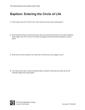 Baptism: Entering the Circle of Life