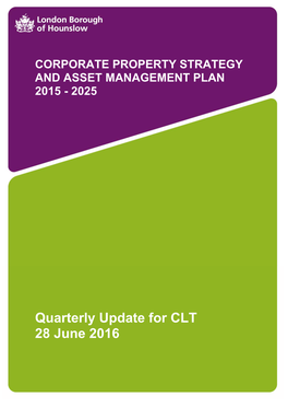 Quarterly Update for CLT 28 June 2016