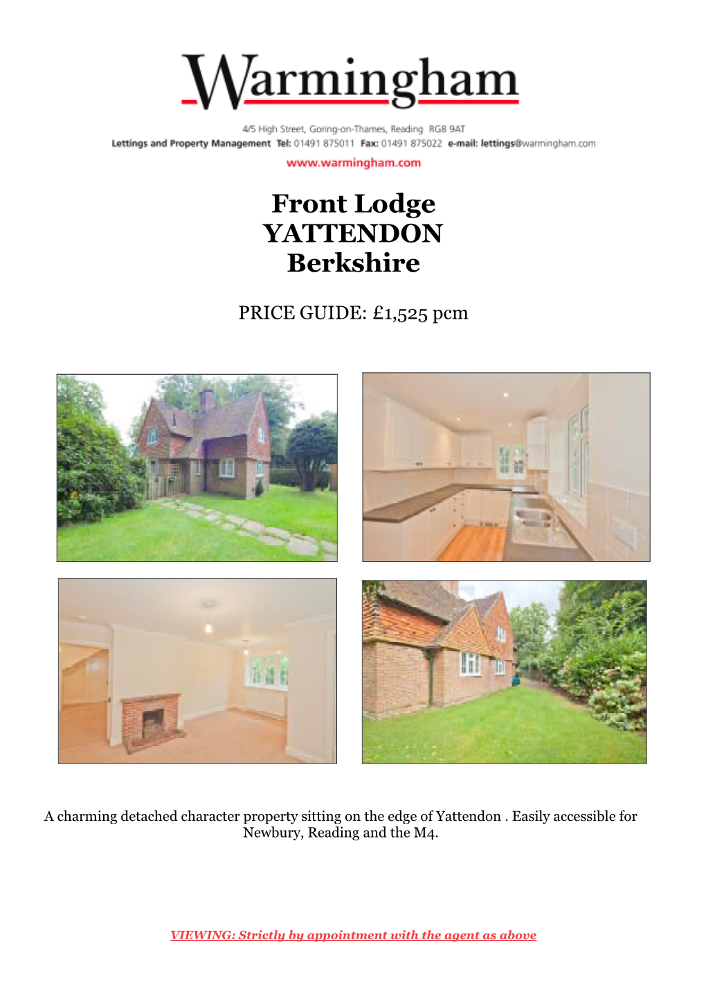 Front Lodge YATTENDON Berkshire