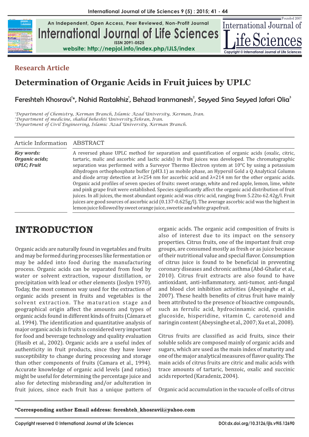 (4) Determination of Organic Acids in Fruit Juices by UPLC.Cdr