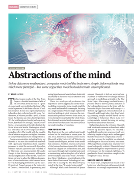 Abstractions of the Mind Before Data Were So Abundant, Computer Models of the Brain Were Simple