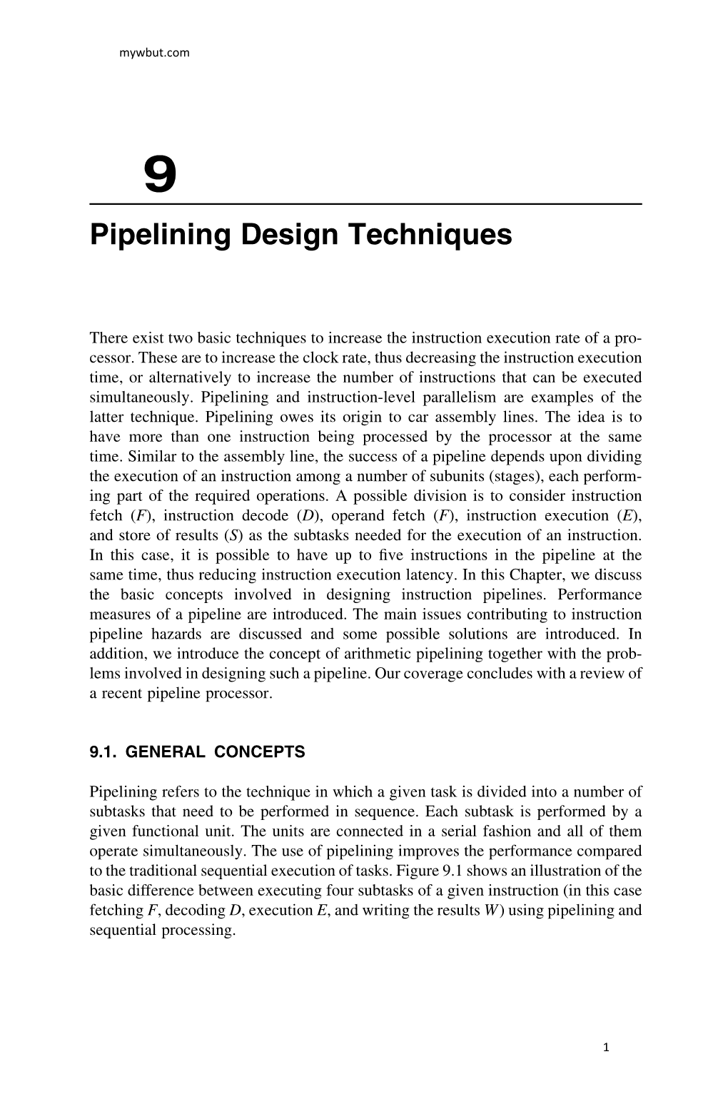 Pipelining Design Techniques