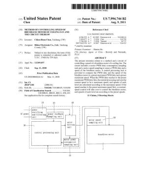 (12) United States Patent (10) Patent No.: US 7,994,744 B2 Chen (45) Date of Patent: Aug
