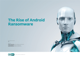The Rise of Android Ransomware